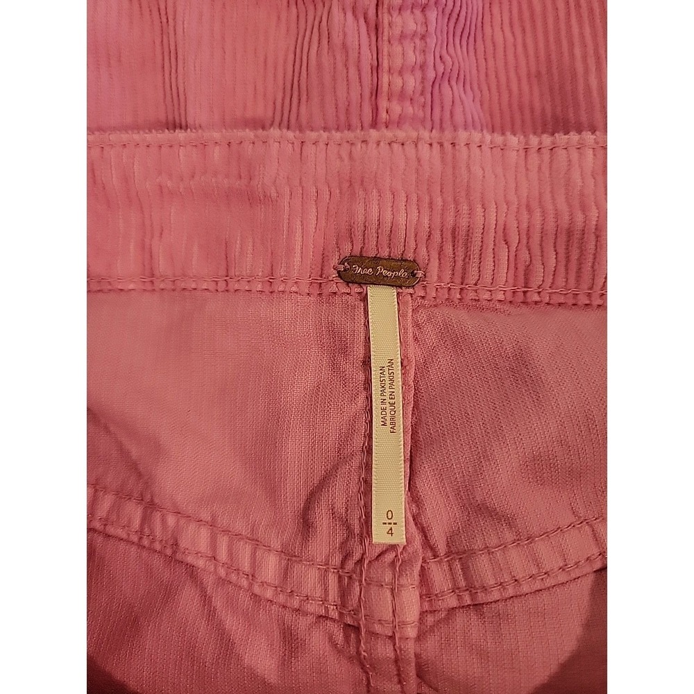 Free People Mini Skirt Womens Size 4 Corduroy Bubblegum Pink - Picture 3 of 4